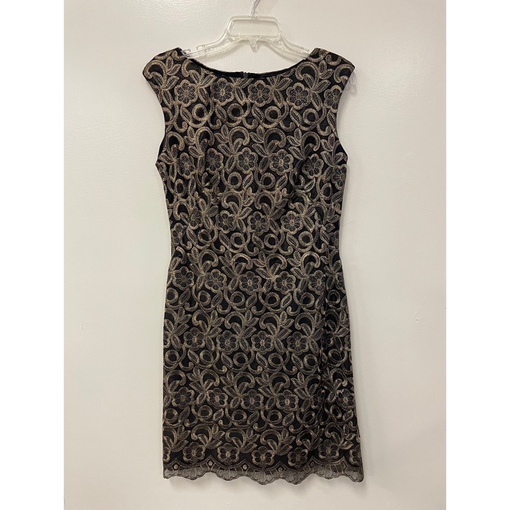 Ralph Lauren Black and Gold Dress